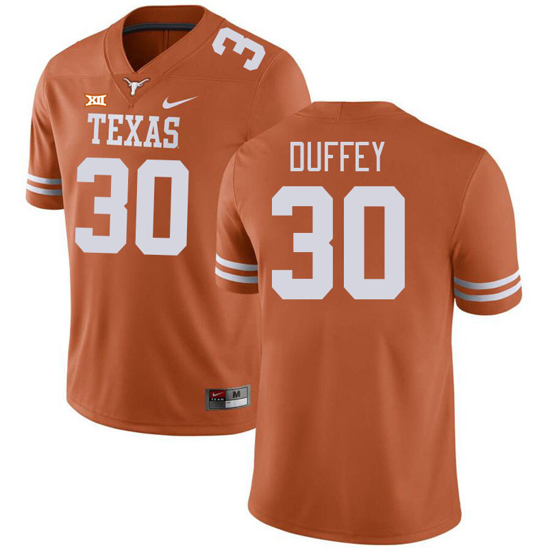 Men #30 Jackson Duffey Texas Longhorns College Football Jerseys Stitched-Orange